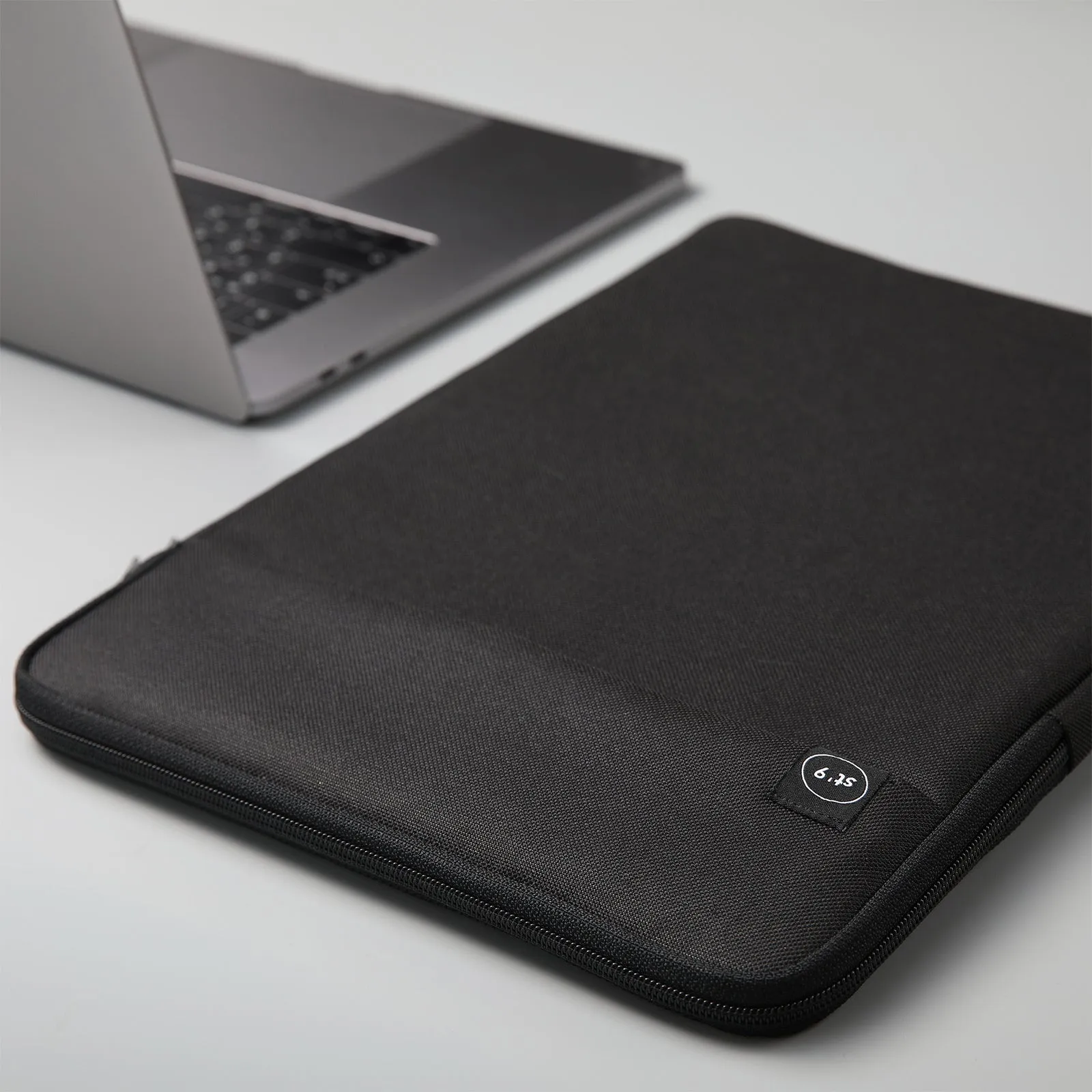 13" Padded Laptop Sleeve, Water-Resistant, Black - ST'9