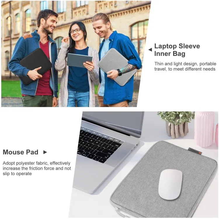 15-Inch Laptop Sleeve Case -Gray