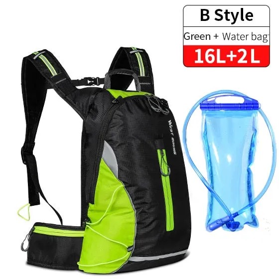 16L Sport Cycling Backpack Waterproof Ultralight Bicycle Bag Outdoor Mountaineering Hiking Climbing Travel Backpack