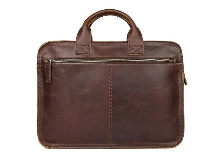 17 Inch Brown Designer Leather Laptop Bags