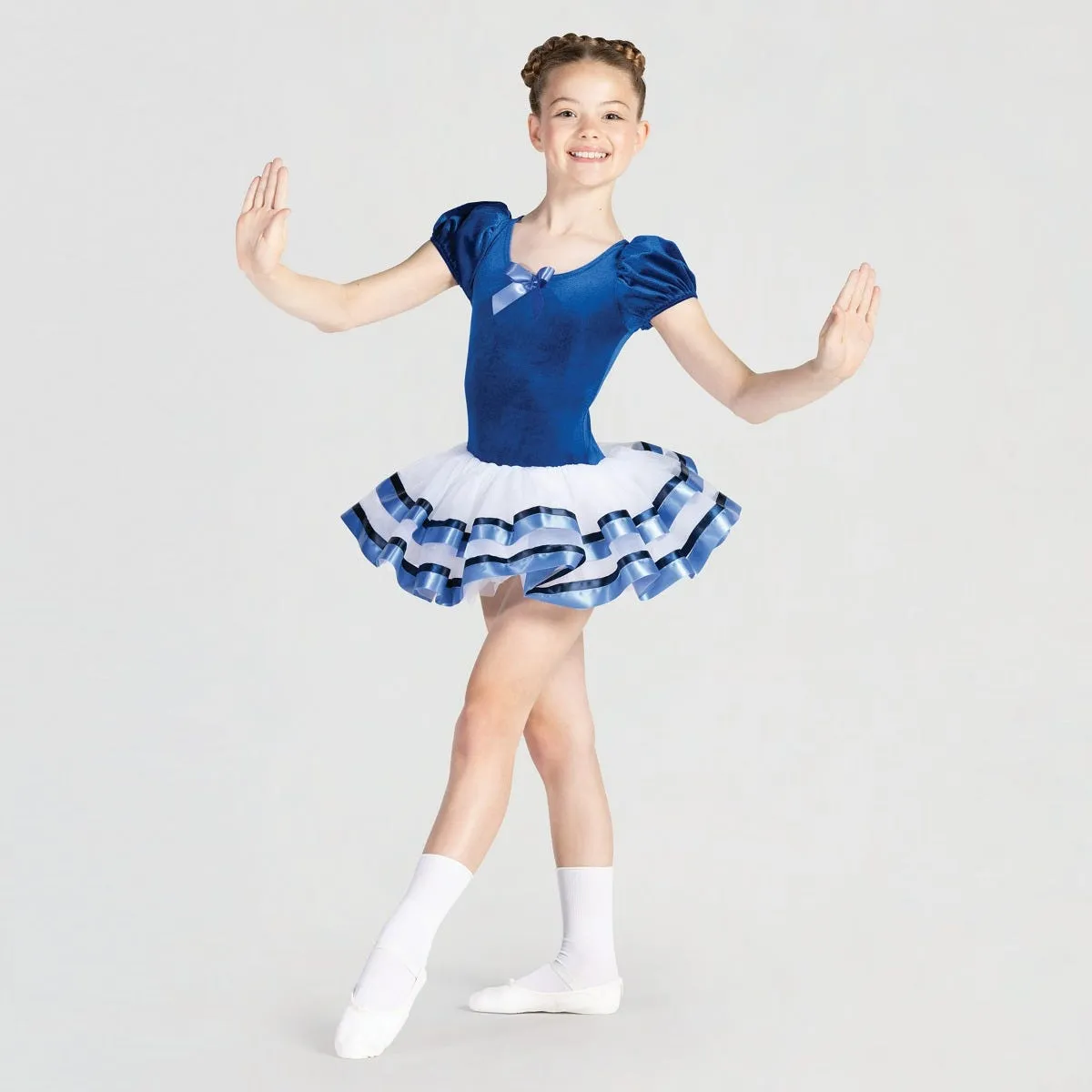 1st Position Velour Bodice with Ribbon Trim Tutu