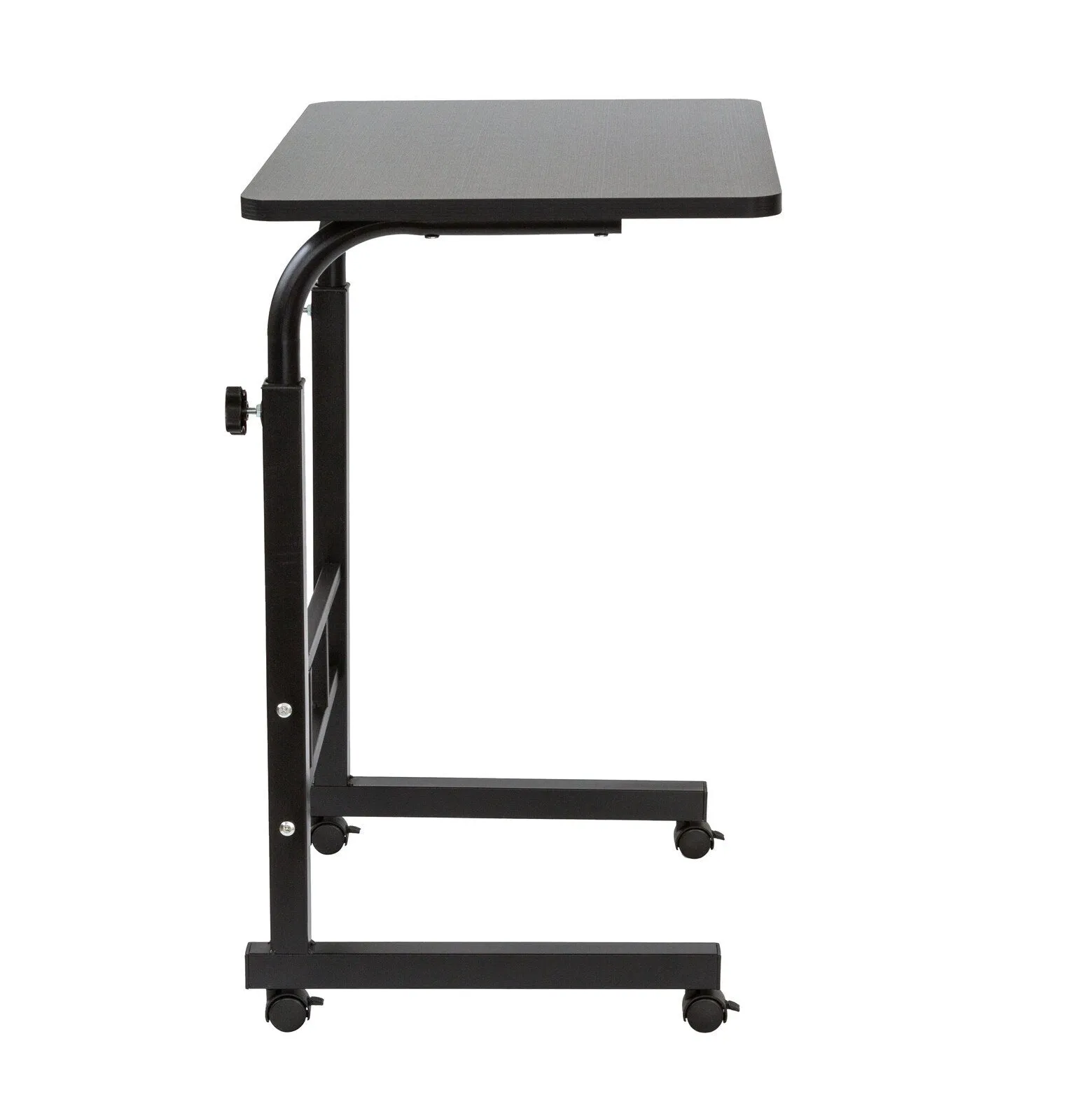 Adjustable Portable Laptop Desk, Large Surface, Lockable Wheels