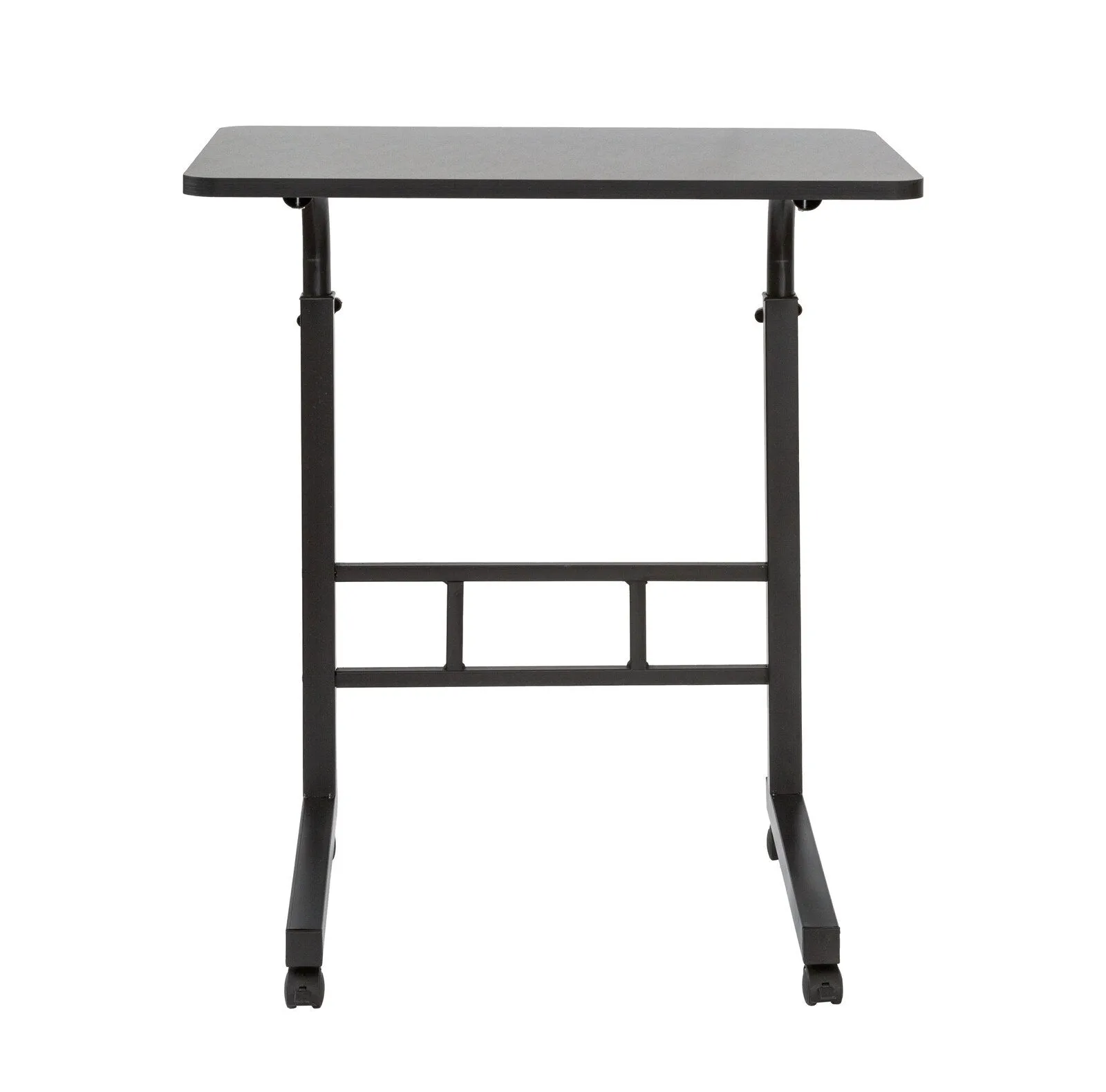 Adjustable Portable Laptop Desk, Large Surface, Lockable Wheels