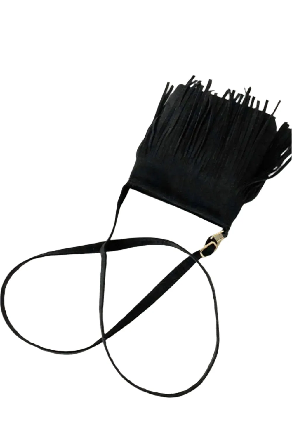 Adored PU Leather Crossbody Bag with Fringe