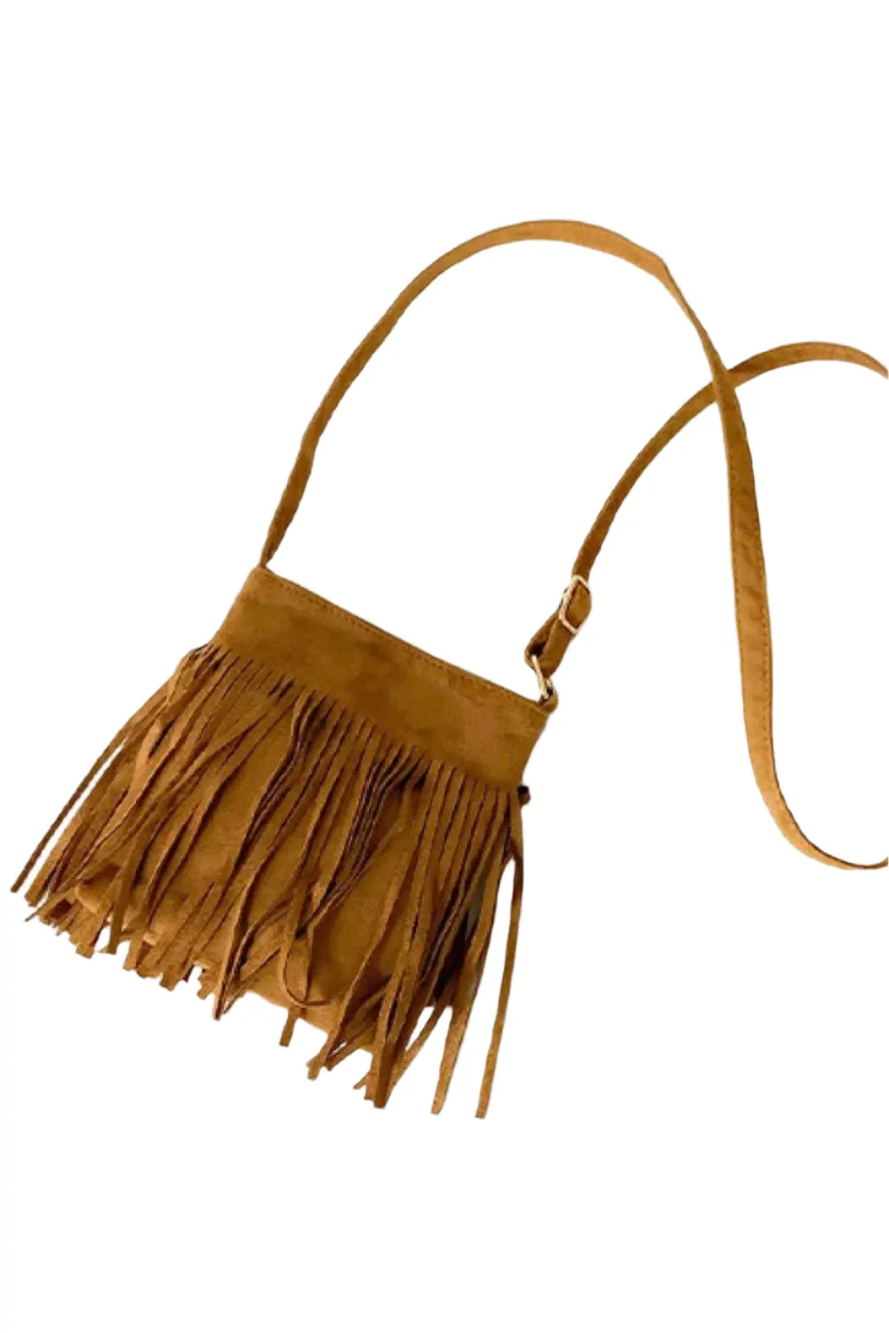 Adored PU Leather Crossbody Bag with Fringe