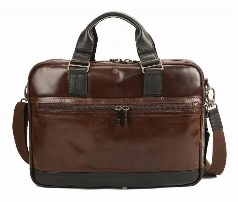 Adpel Oslo 15.4"Leather Laptop Bag | Brown