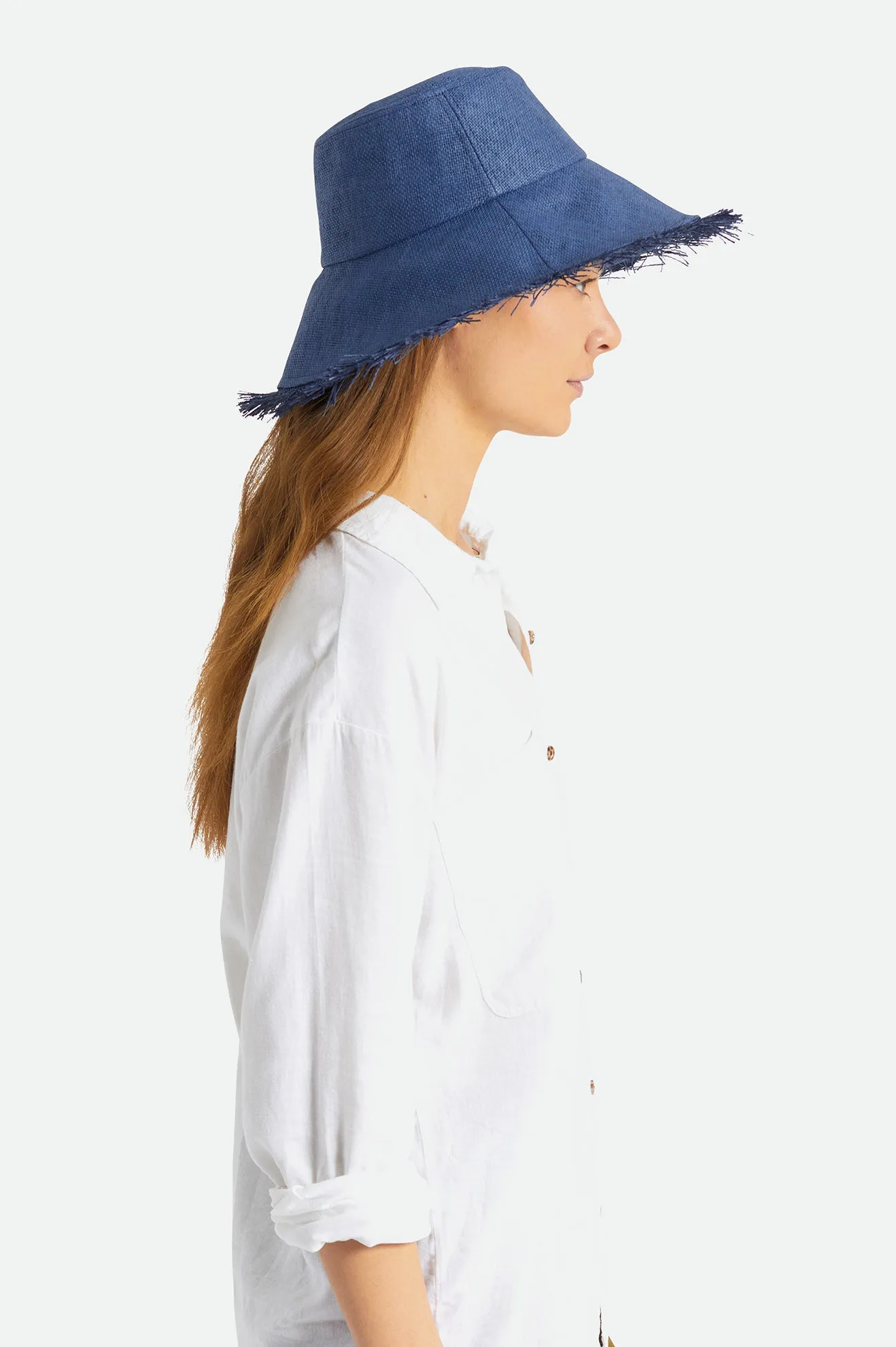 Alice Straw Bucket Hat - Joe Blue