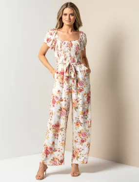 Amelia Shirred Jumpsuit