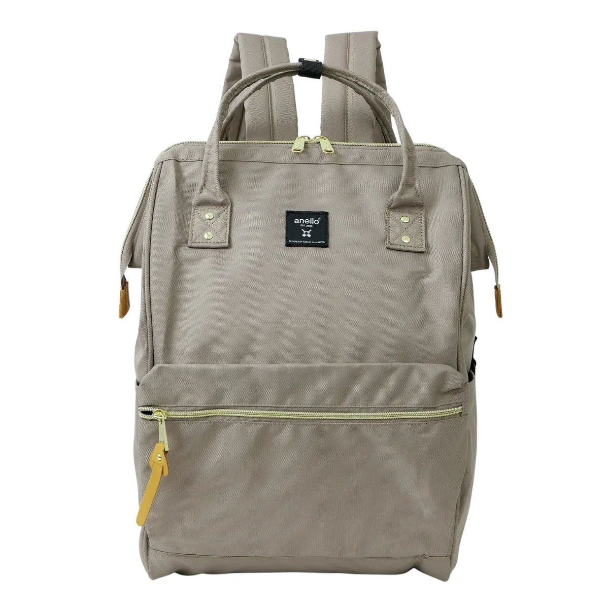 Anello Cross Bottle Backpack Large in Grey Beige