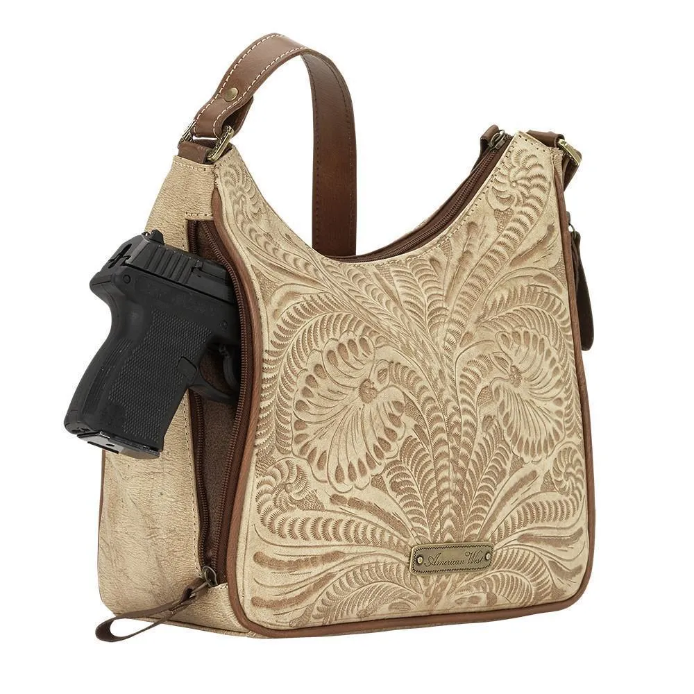 Annie's Secret Zip-Top Shoulder Bag w/ Conceal Carry Pocket