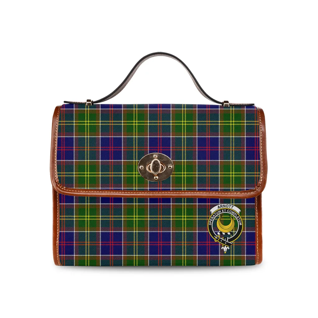 Arnott Tartan Waterproof Canvas Bag with Family Crest