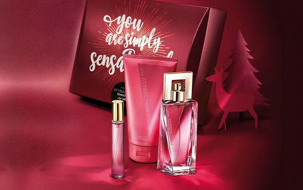 Avon Attraction Sensation for Her Perfume Gift Set / Box