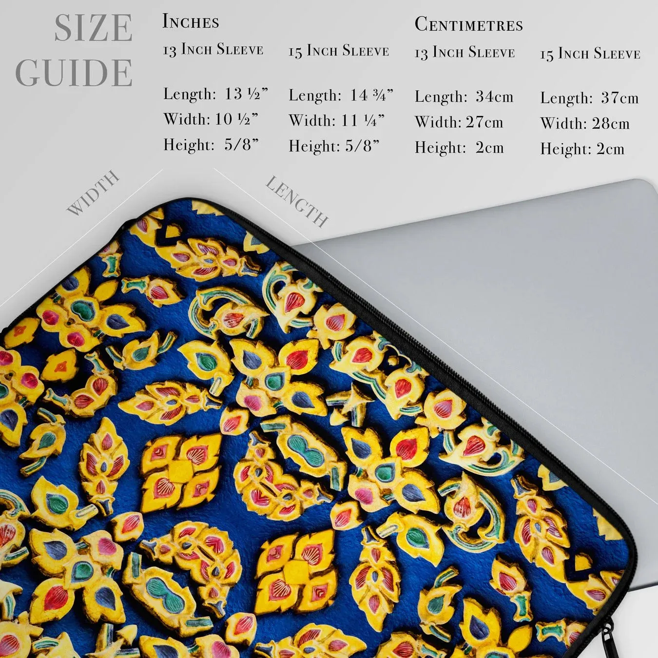 Ayodhya - Thai Mosaic Design Laptop Sleeve