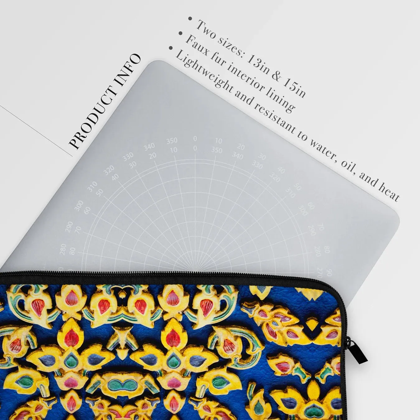 Ayodhya - Thai Mosaic Design Laptop Sleeve