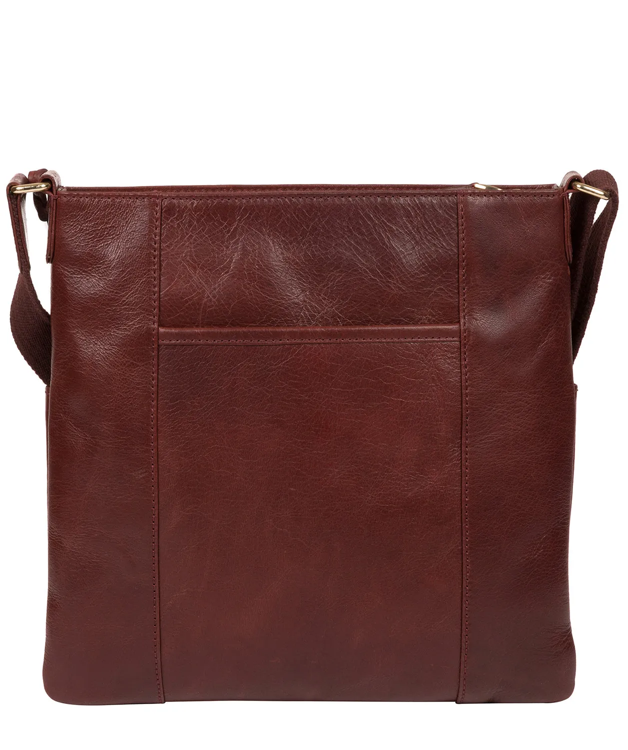 'Azalea' Chestnut Leather Cross Body Bag