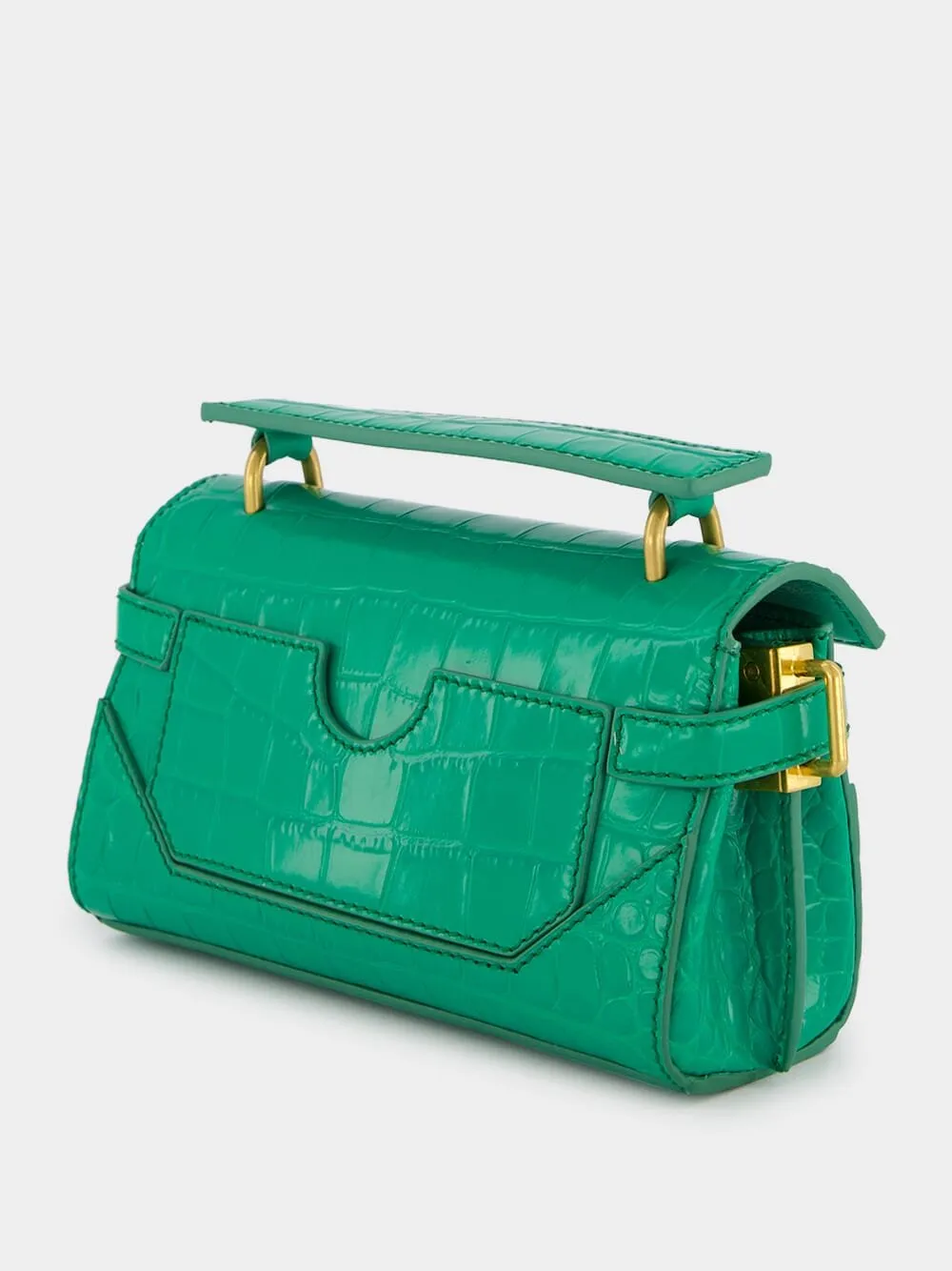 B-Buzz 19 Crocodile-Embossed Leather Bag