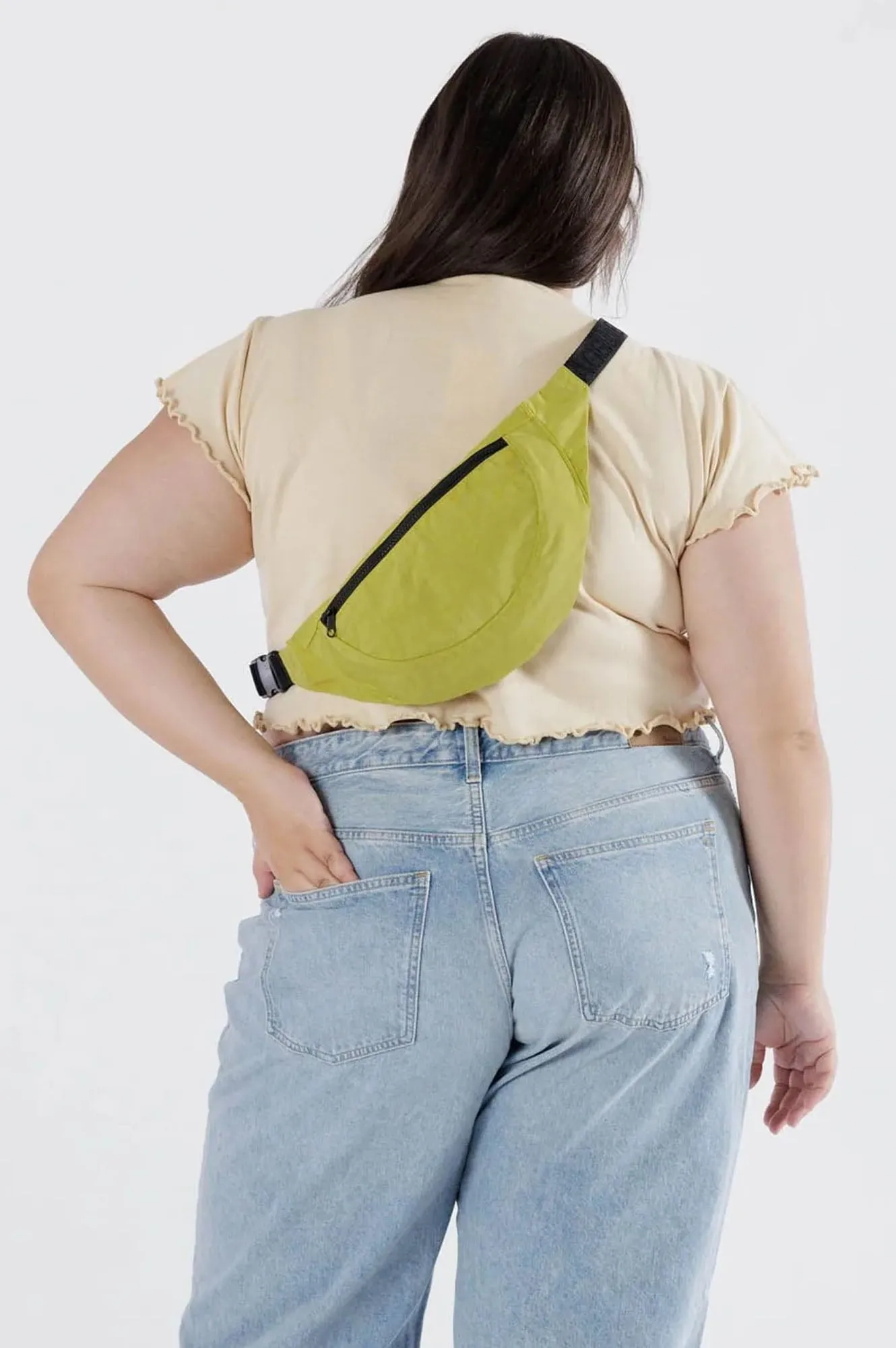 Baggu Crescent Lemongrass Fanny Pack