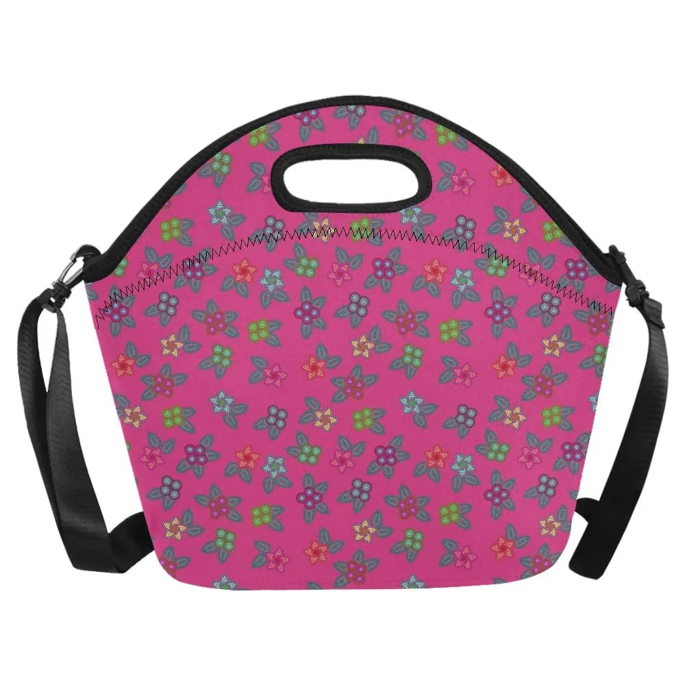 Berry Flowers Neoprene Lunch Bag/Large