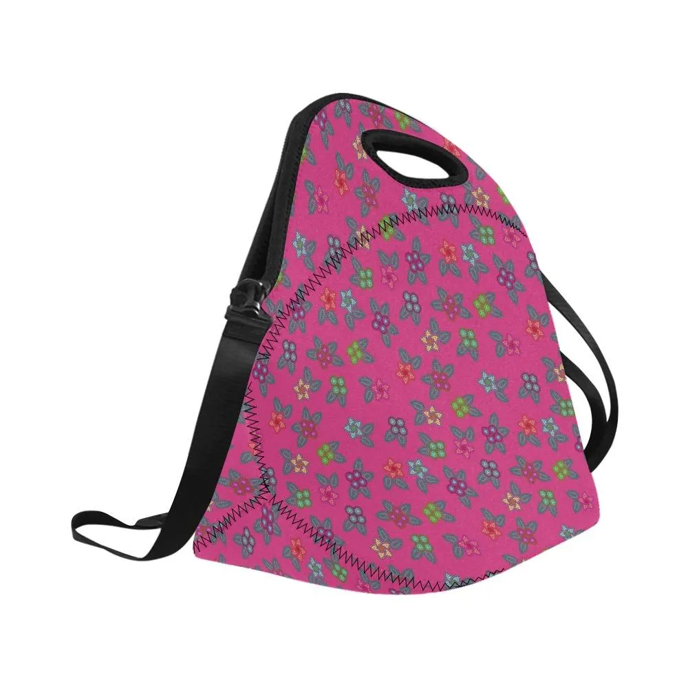 Berry Flowers Neoprene Lunch Bag/Large