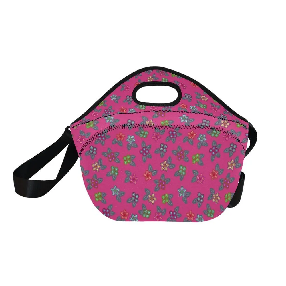 Berry Flowers Neoprene Lunch Bag/Large