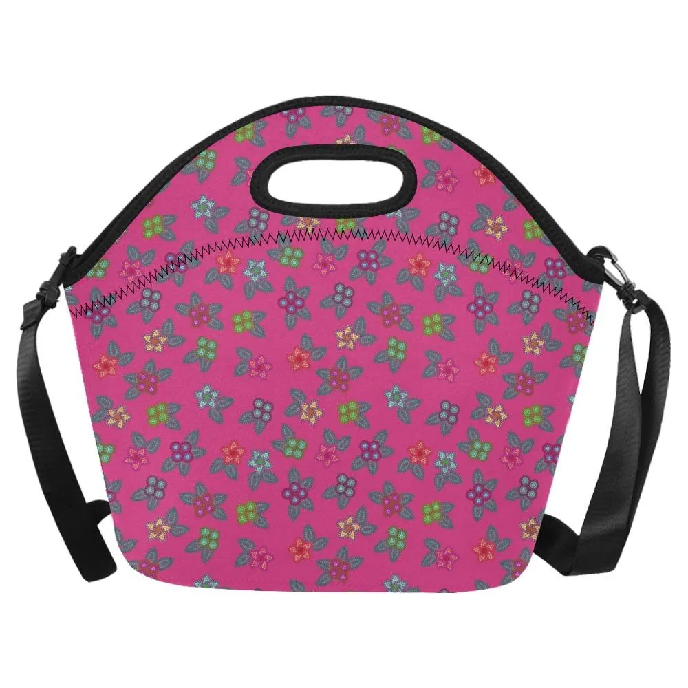 Berry Flowers Neoprene Lunch Bag/Large