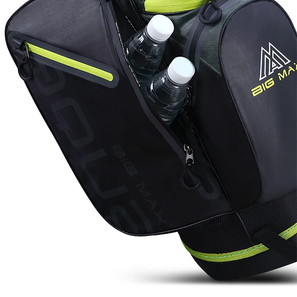 Big Max Aqua Seven G Waterproof Stand Bag - Forest Green/Black/Lime