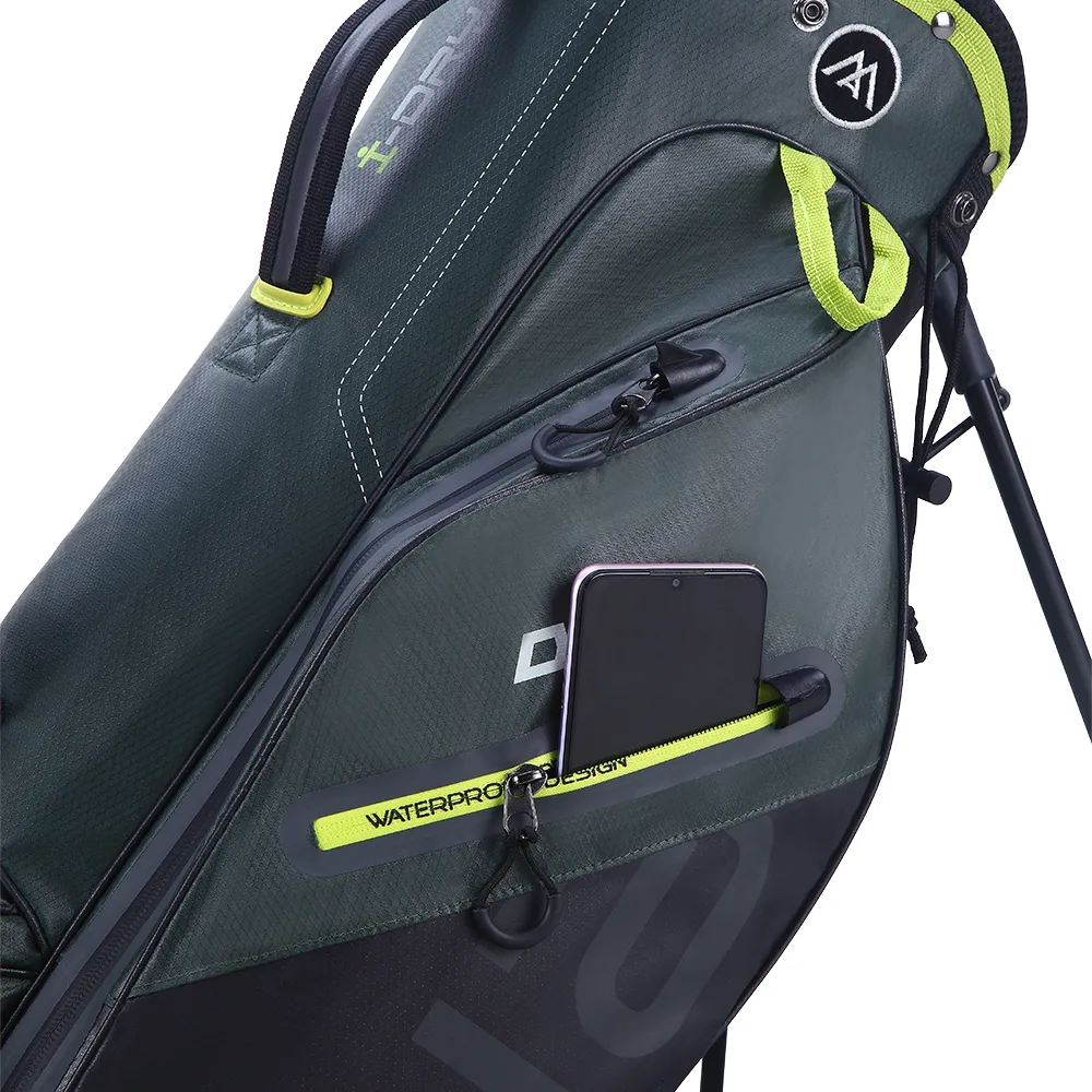 Big Max Aqua Seven G Waterproof Stand Bag - Forest Green/Black/Lime