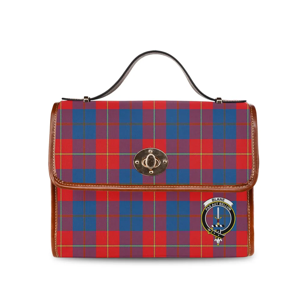 Blane Tartan Waterproof Canvas Bag with Family Crest