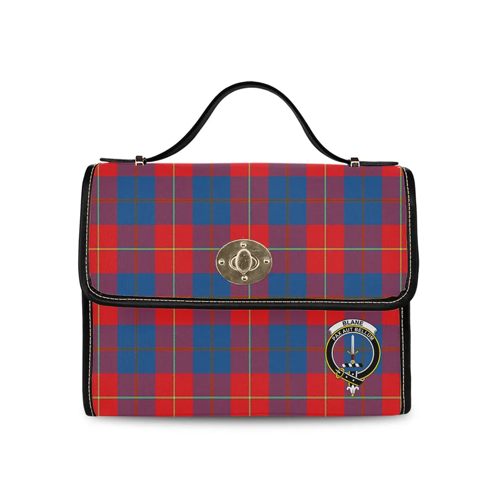 Blane Tartan Waterproof Canvas Bag with Family Crest