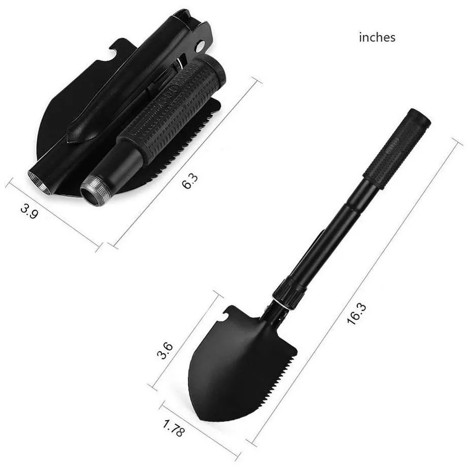 BoBKY - Multifunction Folding Military Shovel With Carrying Bag