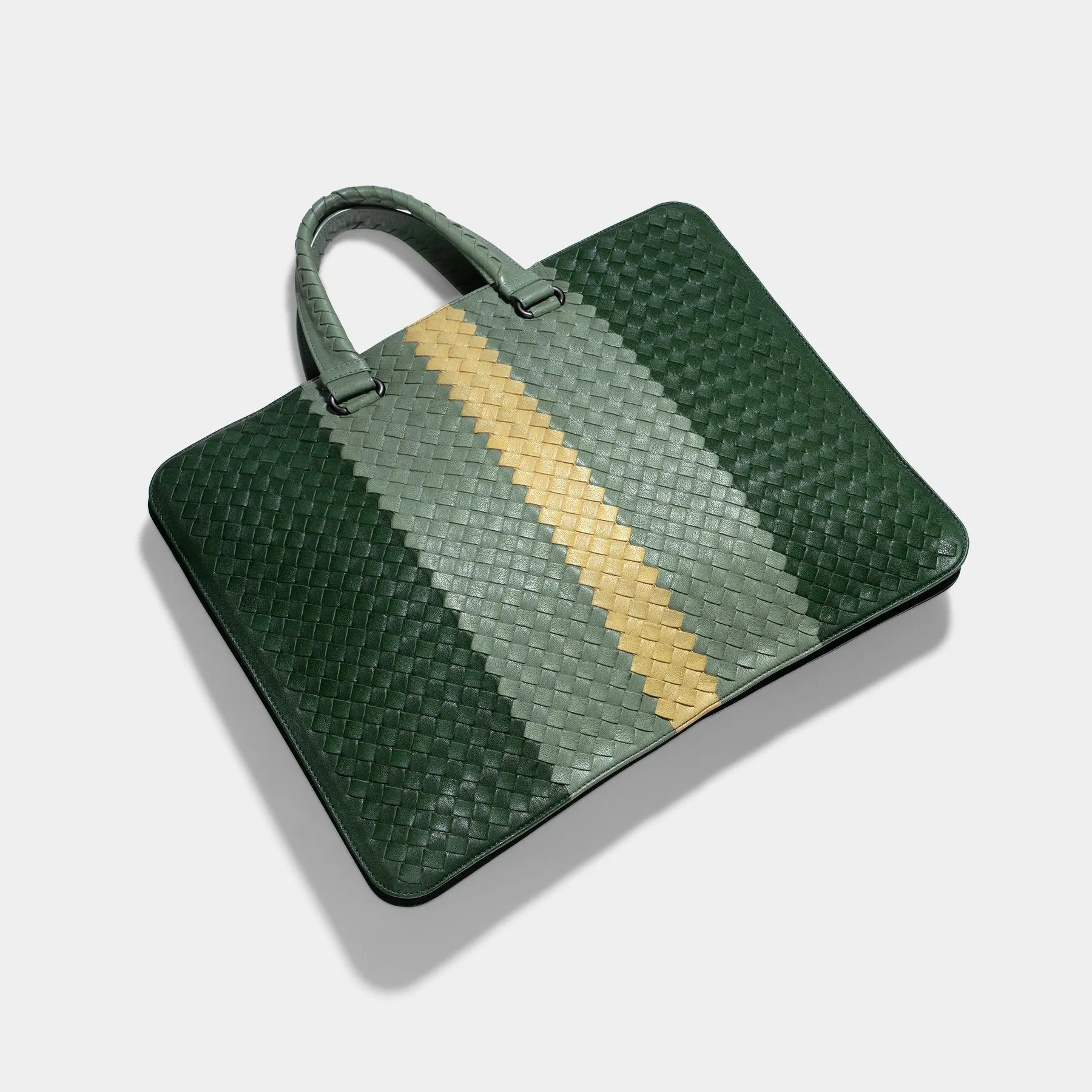 Bottega Veneta Intrecciato Multicolor Business Bag