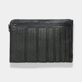 Bottega Veneta "GREY" Intrecciato Document Case