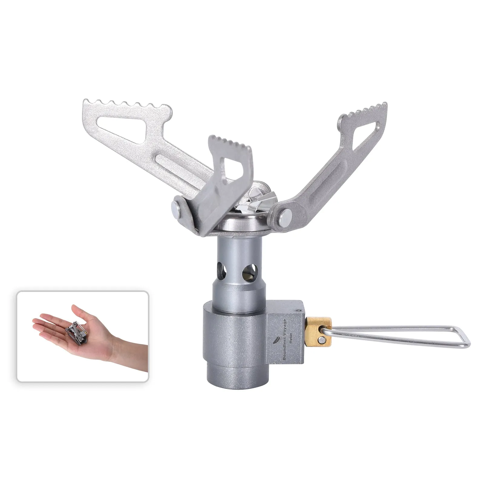 Boundless Voyage Titanium Stove Mini  Camping Stove For Outdoor Light Weight