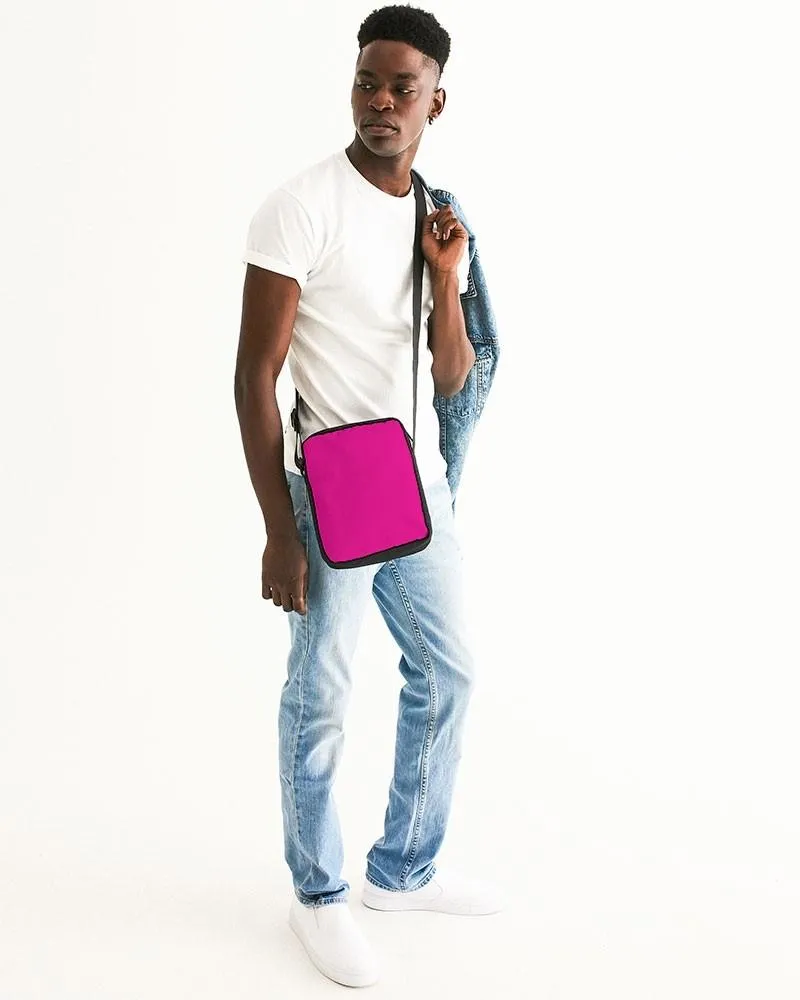 Bright Magenta Messenger Pouch | Bright Pure Magenta | C0M100Y0K0