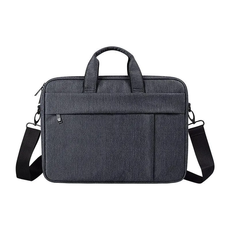 Brinch Waterproof Casual Business Side Zipper Designed Laptop Bag-Grey