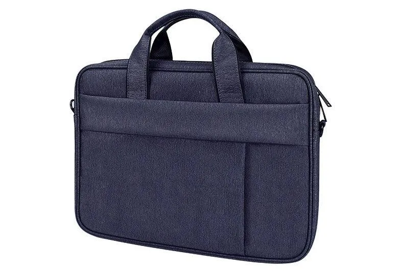 Brinch Waterproof Casual Business Side Zipper Designed Laptop Bag- NavyBlue