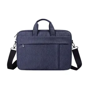 Brinch Waterproof Casual Business Side Zipper Designed Laptop Bag- NavyBlue