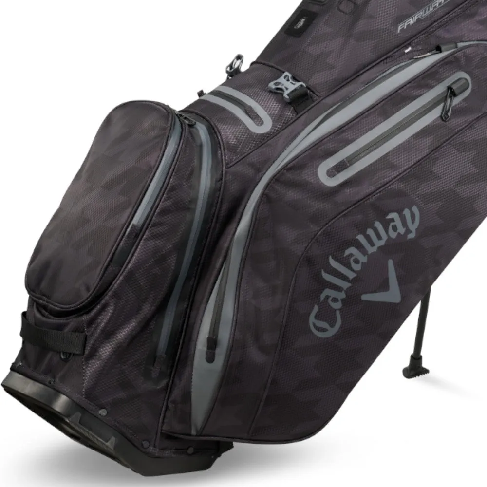 Callaway Fairway 14 HD Waterproof Stand Bag - Black Houndstooth