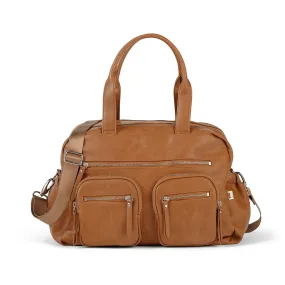 Carry All Nappy Bag - Tan Vegan Leather