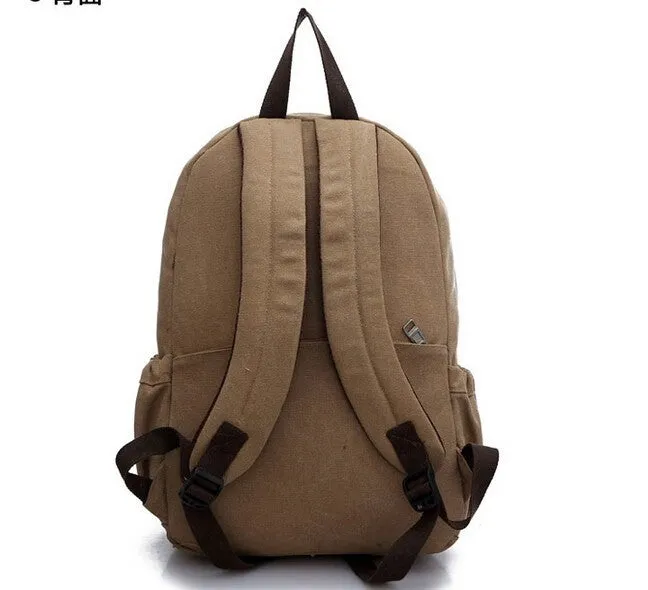 Casual Canvas Men's Backpacks Students School Bag High Quality All-Match Large Capacity Vintage Travel Bags