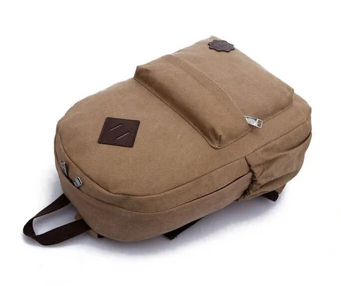 Casual Canvas Men's Backpacks Students School Bag High Quality All-Match Large Capacity Vintage Travel Bags