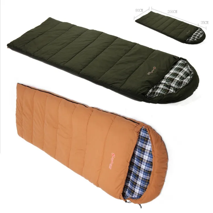 CHANODUG FX-8309 Camping Warm Envelop Style Sleeping Bag(Green)