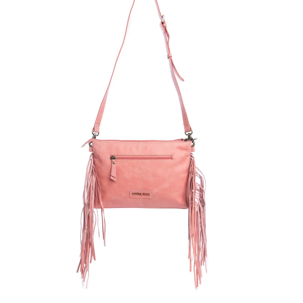 Chaparral Ridge Hand-Tooled Bag In Pink