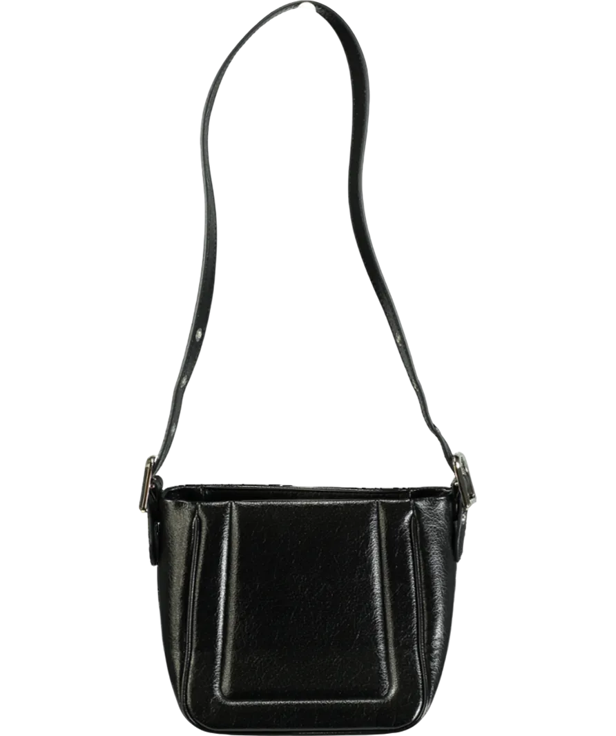 Charles & Keith Black Petra Boxy Bucket Bag