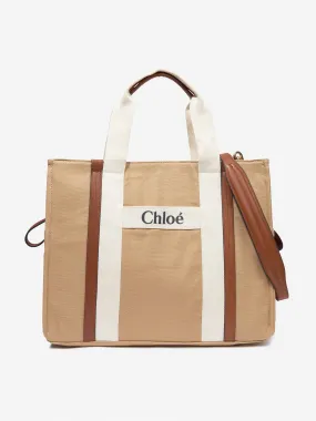 Chloé Baby Changing Bag With Mat And Pouch in Beige