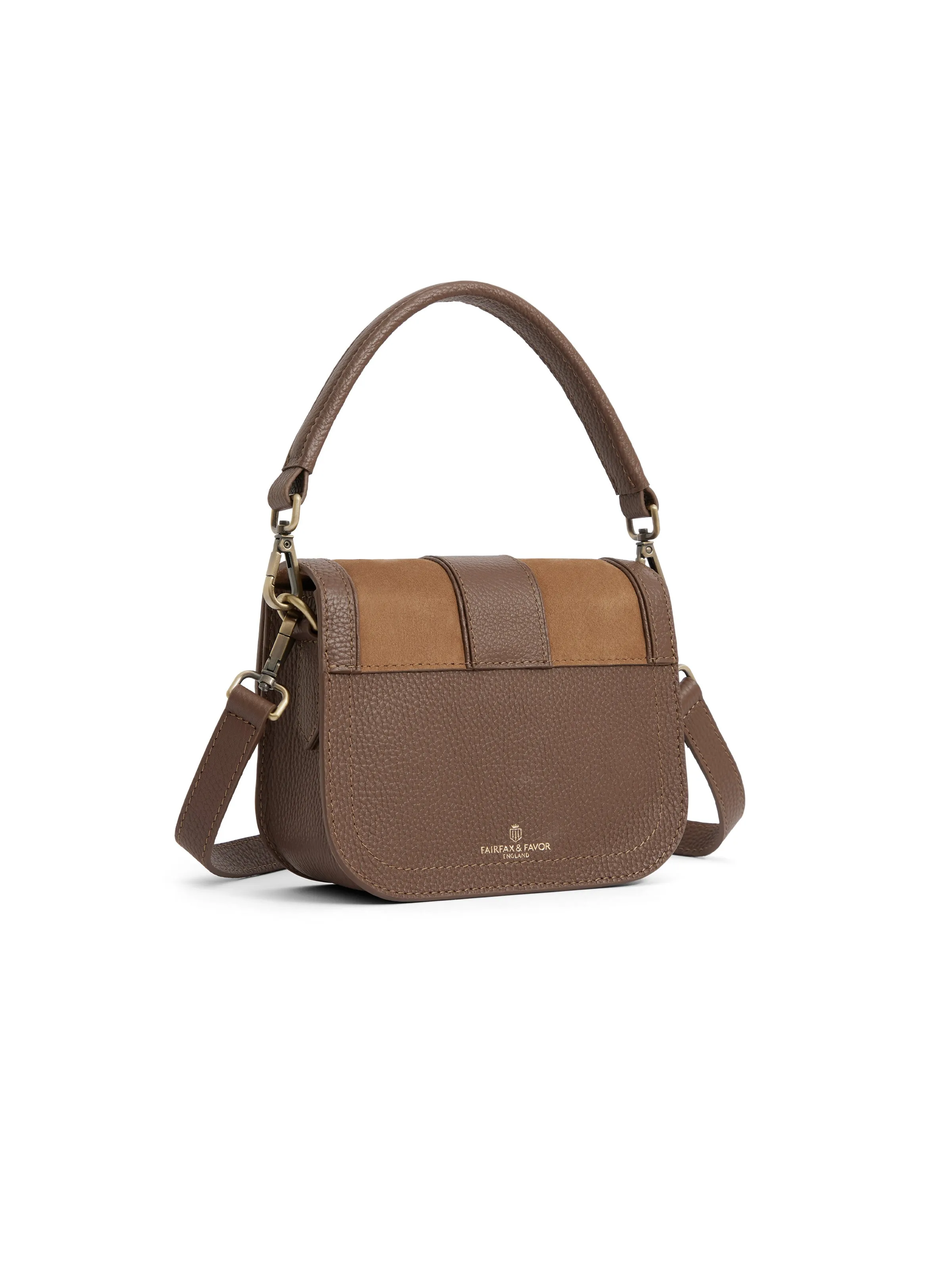 Clarence Handbag - Tan Suede