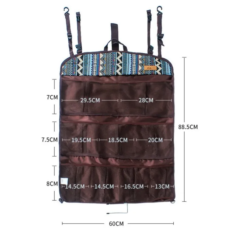 CLS Outdoor Multifunctional Storage Portable Hanging Bag Tent Storage Mesh Bag