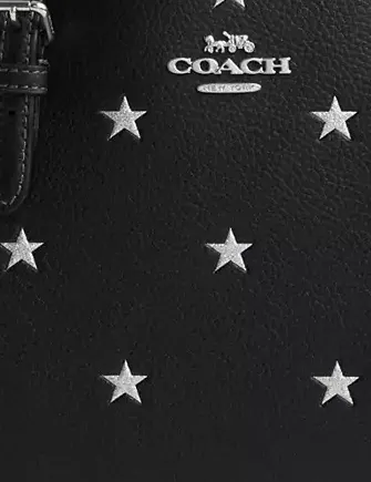 Coach Mollie Tote Bag 25 With Star Print