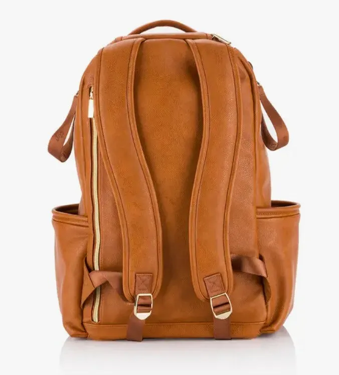 Cognac Boss Plus Backpack Diaper Bag