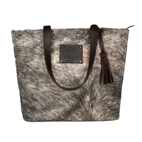 Corral Brown and White Cowhide Hair On Purse D1287